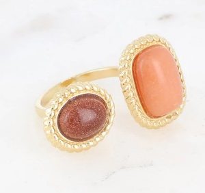 Bague noélia pierres naturelles